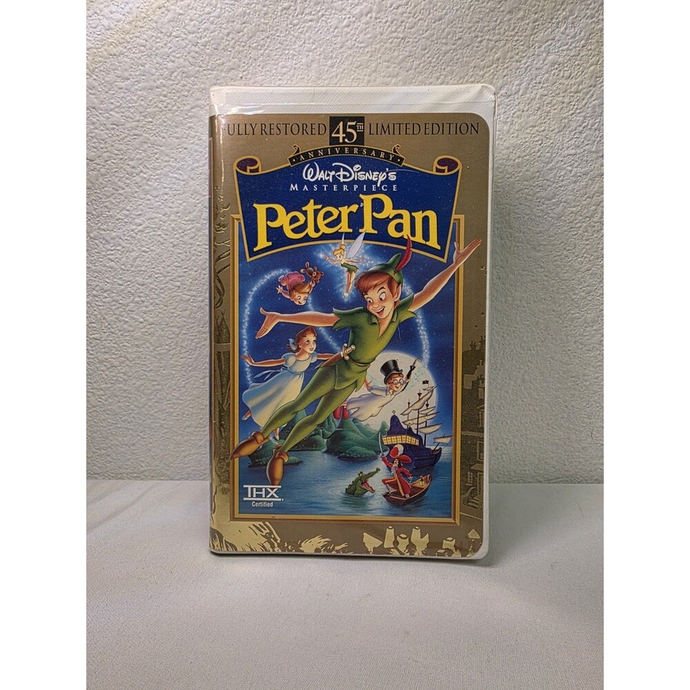 Walt Disney Peter Pan 45th Anniversary Masterpiece Limited Edition VHS 1998 USED